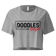 Load image into Gallery viewer, Doodles are Dope Women’s Crop Top (Hazy Pink)