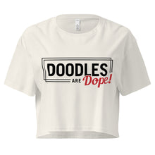 Load image into Gallery viewer, Doodles are Dope Women’s Crop Top (Hazy Pink)