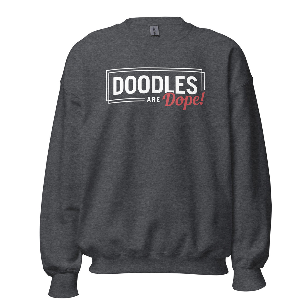 Doodles Are Dope - Sweatshirt (Dark Heather)