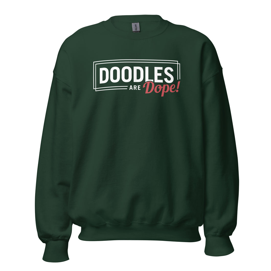 Doodles Are Dope - Sweatshirt (Forest Green)