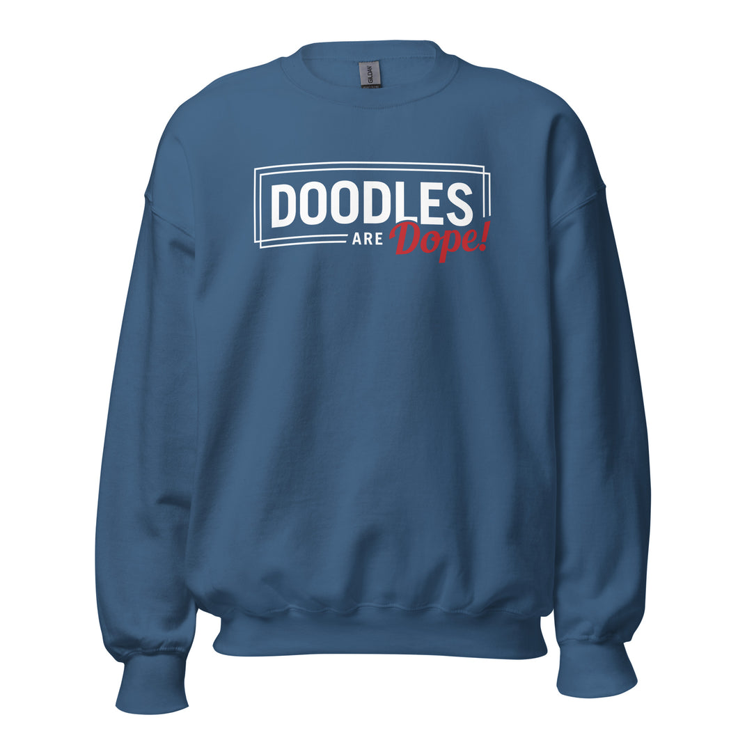 Doodles Are Dope - Sweatshirt (Indigo Blue)