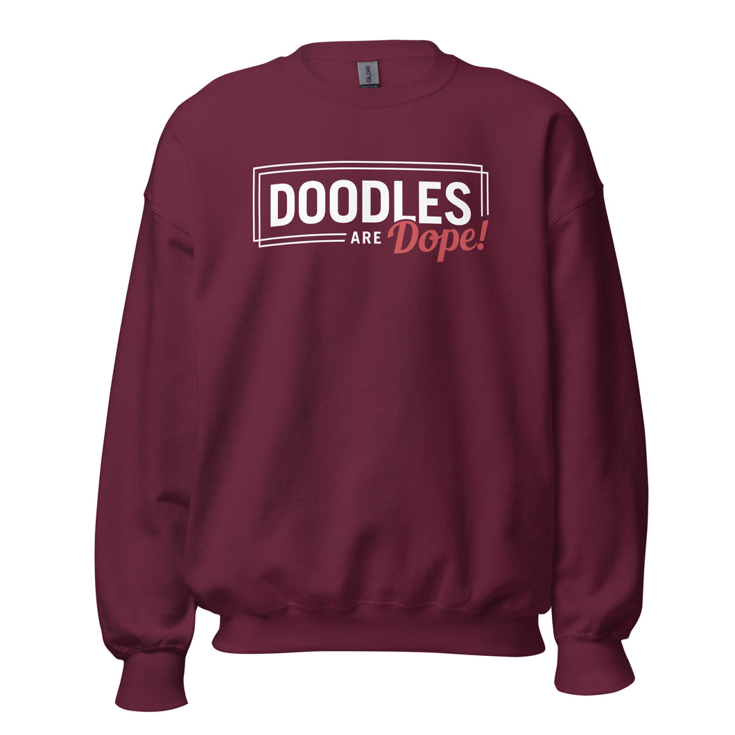 Doodles Are Dope - Sweatshirt (Maroon)