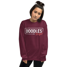 Load image into Gallery viewer, Doodles Are Dope - Sweatshirt (Maroon)
