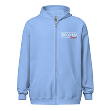 Load image into Gallery viewer, Doodles are Dope Zip Hoodie - Carolina Blue
